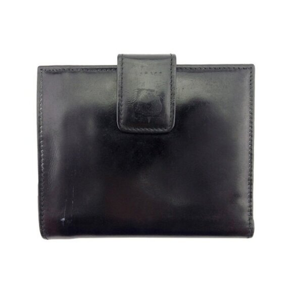 GUCCI W Hook Wallet Horsebit Enamel Leather Authentic Used - Picture 3 of 11